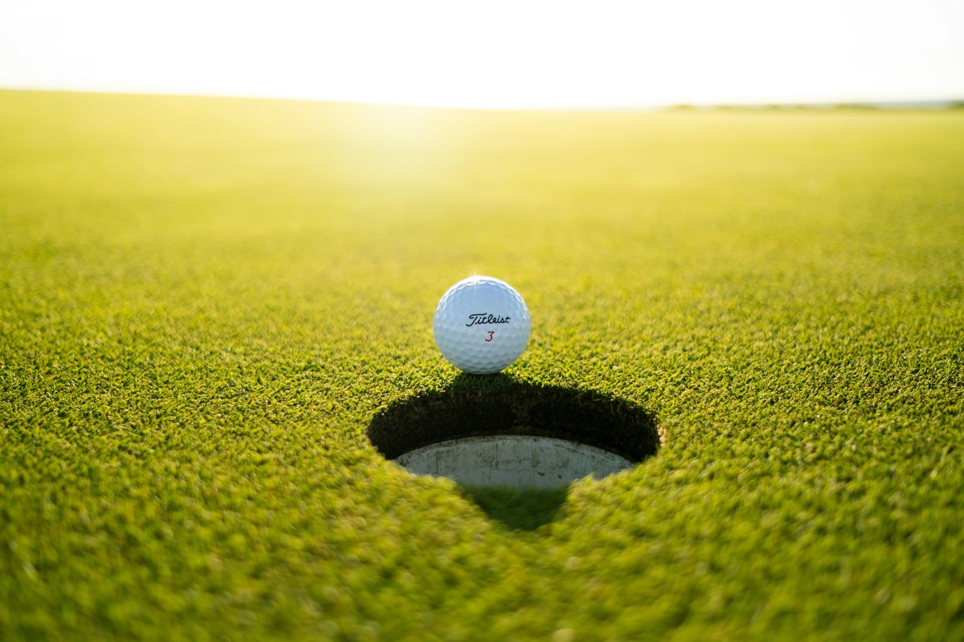 Championship fairway at twilight